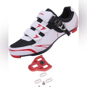 KESCOO Cycling Shoes Compatible with Peloton Bike - Sz 8 Women/6 Men (EU 40)